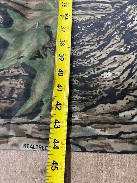 Authentic Vintage Realtree Camo Fabric 45" Lightweight Linen Feel By the Yard