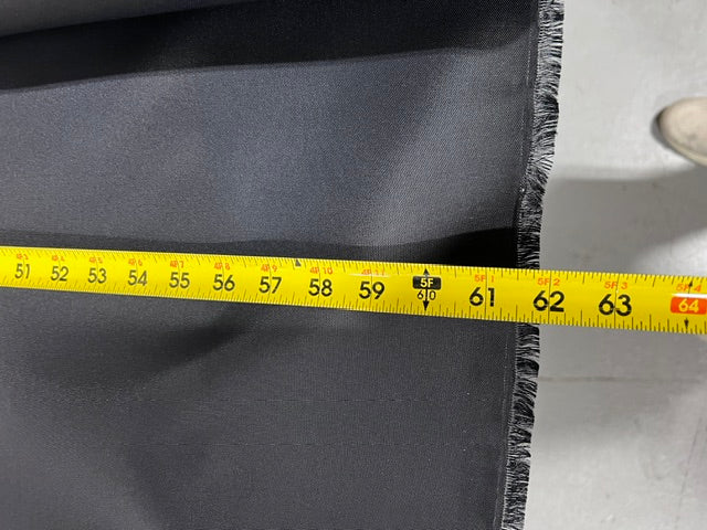 Black Nylon Oxford Fabric 60" Wide Water Repellent Lightweight By the Yard