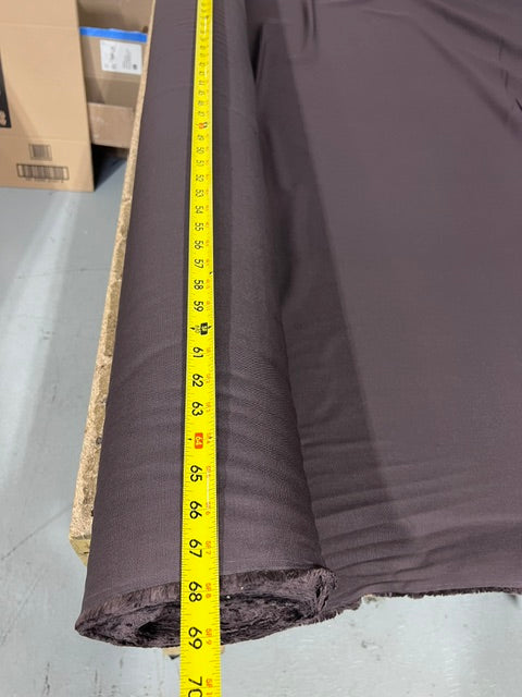Dark Brown Cotton Canvas Fabric 68" Extra Wide Heavy-Duty Duck By the Yard