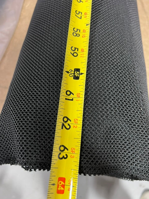 Black FR Fire Retardant Tactical Mesh Fabric 62" Wide Apex TJ16G By the Yard
