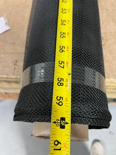 Black Tactical Molle Mesh Netting 57" Wide Apex Mills Military Knit By the Yard