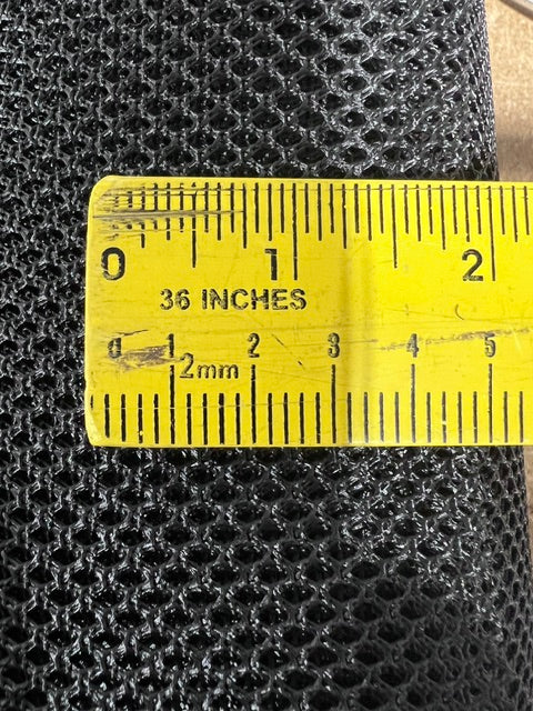 Black Tactical Molle Mesh Netting 57" Wide Apex Mills Military Knit By the Yard