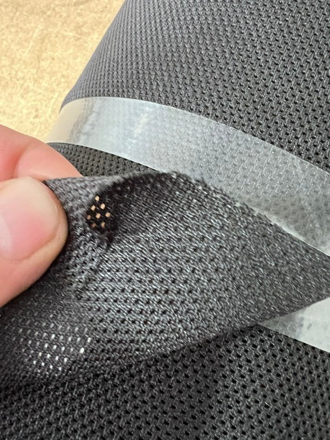 Black Antimicrobial Wicking Tactical Mesh Fabric 61" Wide Apex ARK50 By the Yard