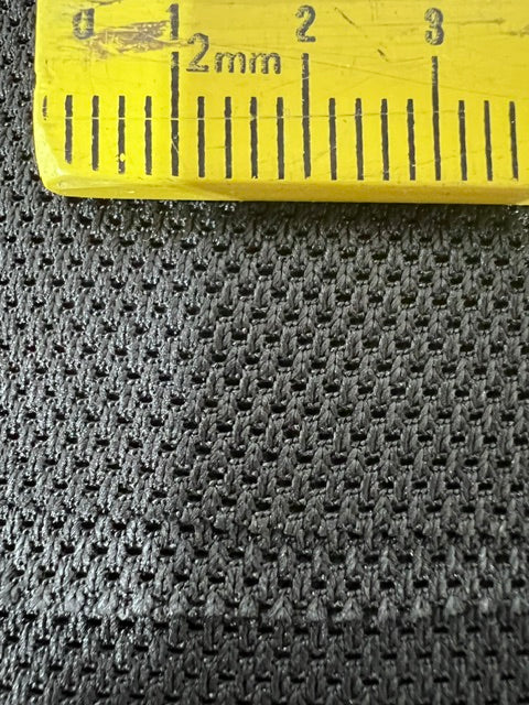 Black Antimicrobial Wicking Tactical Mesh Fabric 61" Wide Apex ARK50 By the Yard