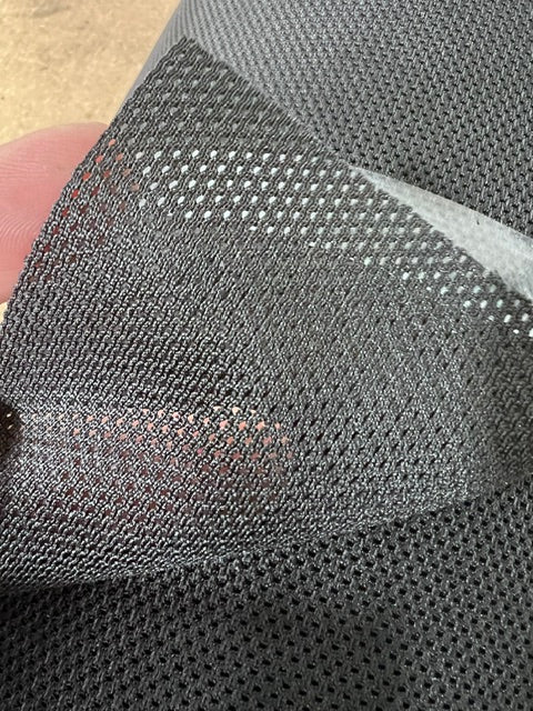 Black Antimicrobial Wicking Tactical Mesh Fabric 61" Wide Apex ARK50 By the Yard