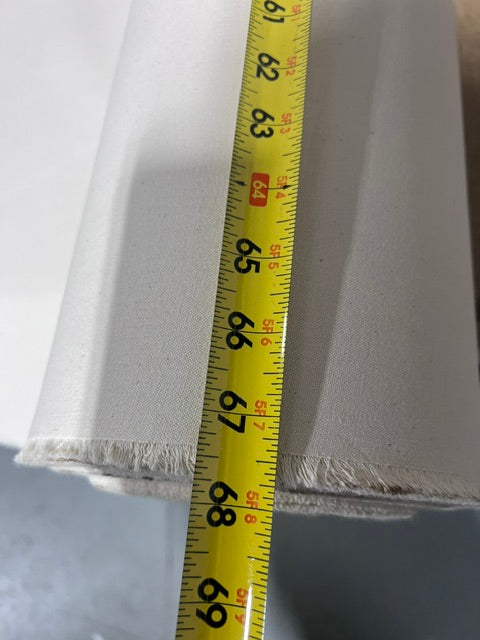Natural 12oz Cotton Canvas Duck Fabric 68" Extra Wide Unbleached By the Yard
