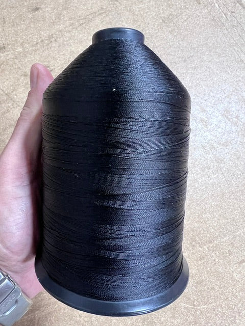 Bonded Nylon Thread Size 69 Tex 70 Black 1 lb Spool Eddington Made in USA Sewing