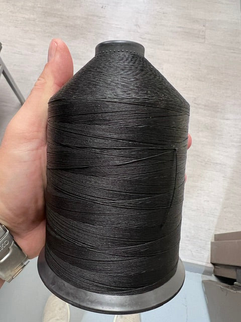 Bonded Nylon Thread Size 92 Tex 90 Black 1 lb Spool Eddington Made in USA Canvas