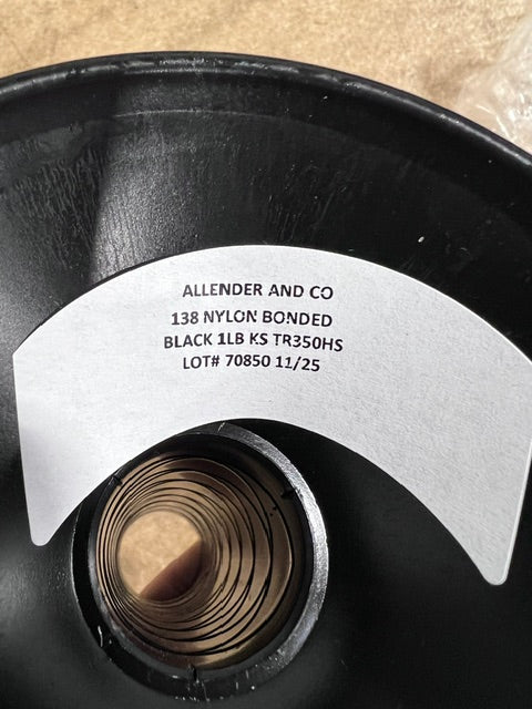 Bonded Nylon Thread 138 Tex 135 Black 1 lb Spool Eddington Made in USA Leather