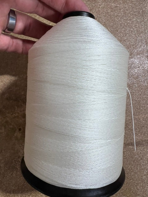Bonded Nylon Thread 138 Tex 135 White 1 lb Spool Eddington Made in USA Leather