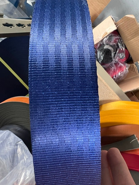 Seat Belt Webbing 2" Wide New Heavy Duty Nylon Webbing Multi Color BTY
