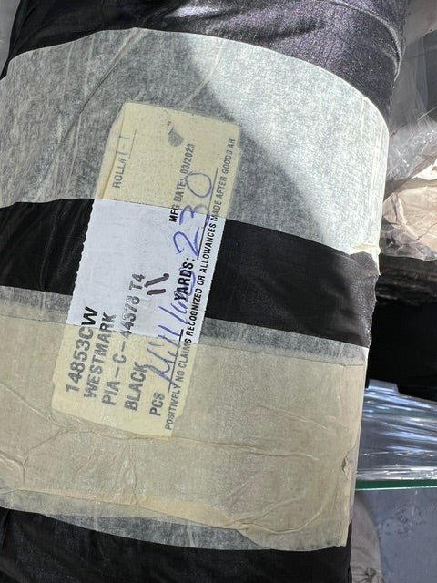 Black Ripstop Nylon Parachute Fabric PIA-C-44378 Low Perm 1.2 oz Mil-Spec BTY