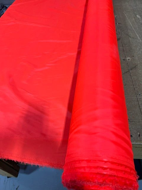 Hi Vis Orange Pack Cloth Nylon Fabric Coated Blaze Orange Safety 64" BTY