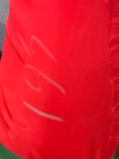 Hi Vis Orange Pack Cloth Nylon Fabric Coated Blaze Orange Safety 64" BTY