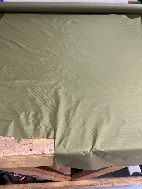 OD Green Ripstop 70D Nylon Fabric Coated Lightweight 72" Wide Tarp Tent BTY
