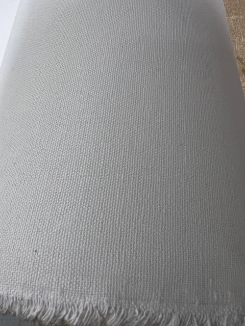 Bright White Cotton Canvas Duck Fabric Heavy Duty 60" Wide By The Yard
